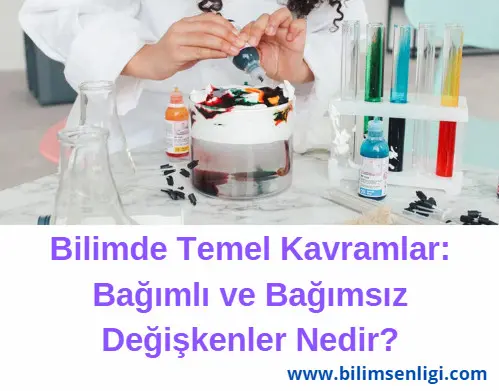 Fen Bilimleri Dersi İçin 10 Tane Bağımlı ve Bağımsız Değişken İçeren Deney bağımsız değişkenler