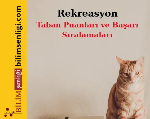 Rekreasyon Bölümü (Eşit Ağırlık) Taban Puanları ve Sıralamaları (2025/2024) Rekreasyon bölümü