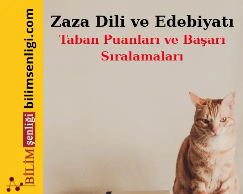 Zaza Dili ve Edebiyatı Bölümü (Sözel) Taban Puanları ve Sıralamaları (2025/2024) Zaza Dili ve Edebiyatı Bölümü